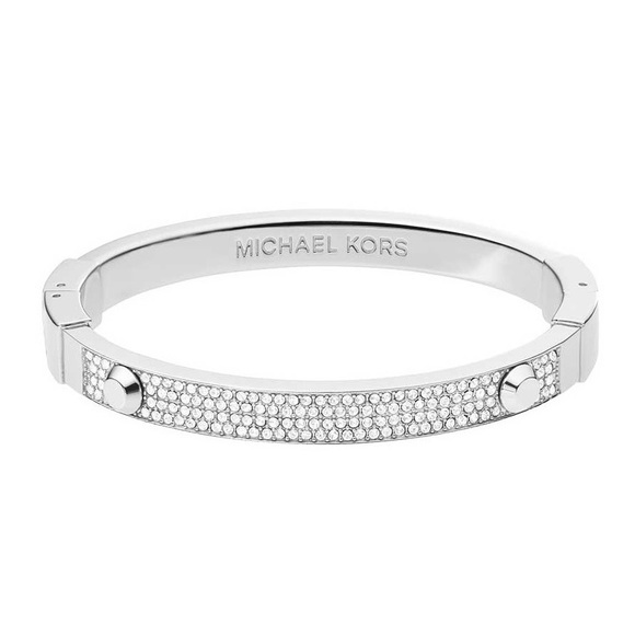 NWOT Michael Kors Silver-Tone Astor Stud Bracelet - Picture 9 of 10